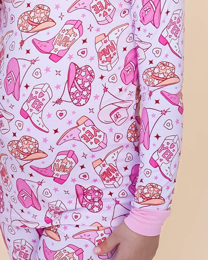 Lucky Panda Kids - Bamboo Two Piece Set | Cowgirl