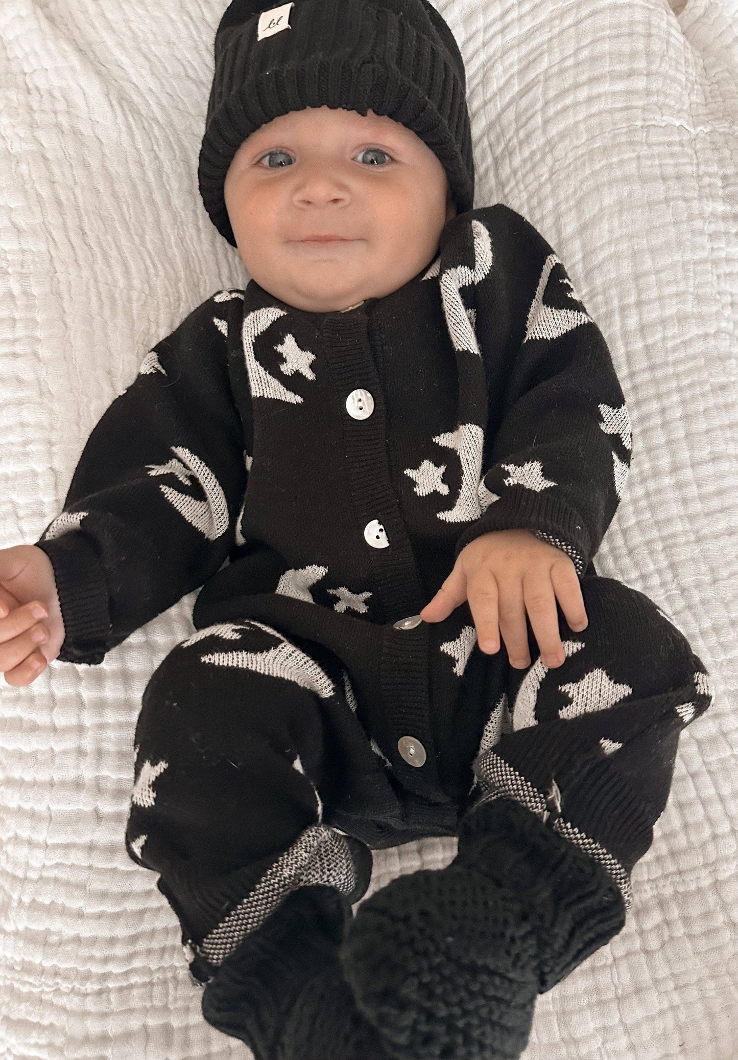 Luna + Luca - Midnight Sky Jacquard Jumpsuit