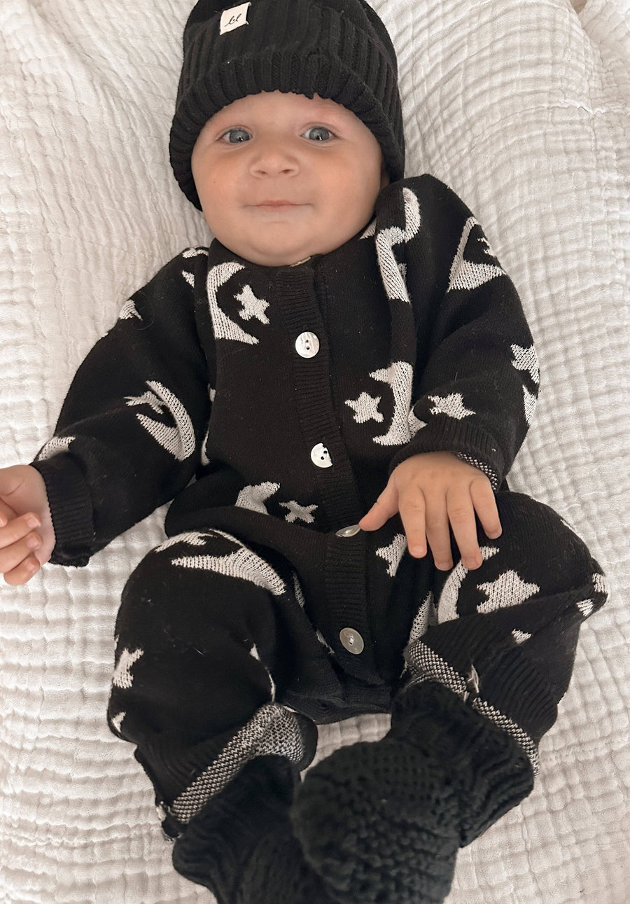 Luna + Luca - Midnight Sky Jacquard Jumpsuit