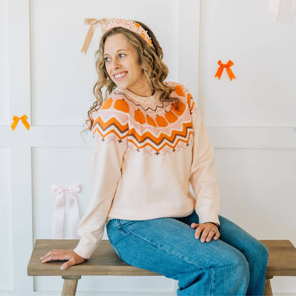 Sweet Wink - Pumpkin Pearl Gemstone Headband - Kids Hair Accessories