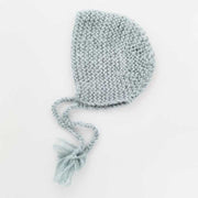 Newborn Baby Blue Angora Knit Bonnet