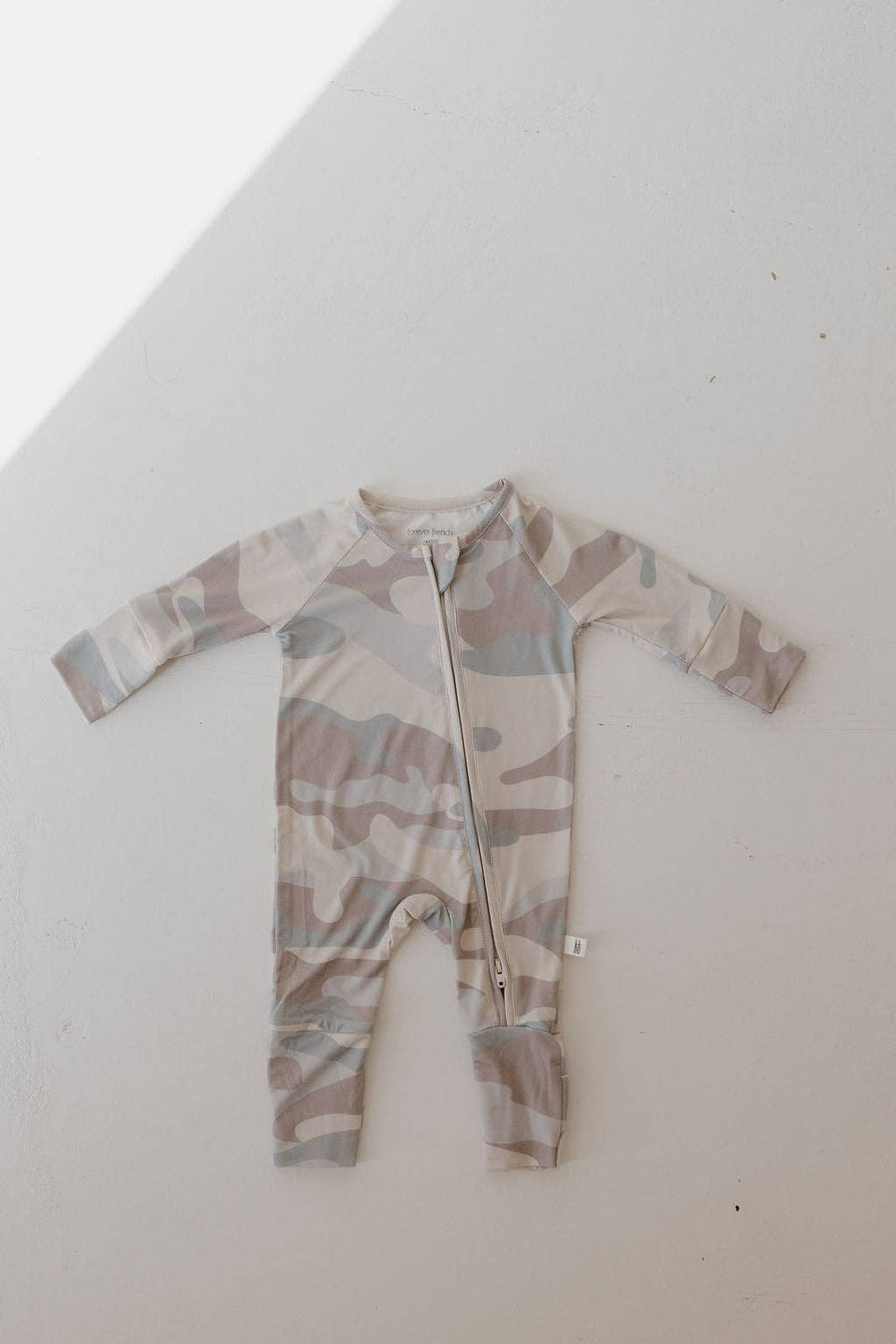 Forever French Baby - Bamboo Zip Pajamas | Camo