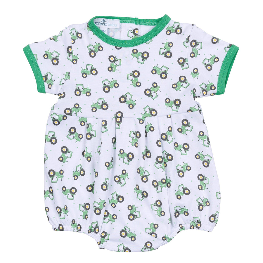 Magnolia Baby - Lil' Green Tractor Print Bubble