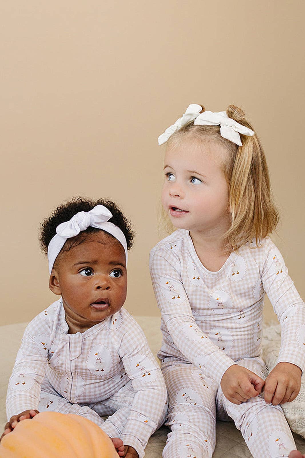 Lucky Panda Kids - Bamboo Zip Romper | Gingham & Goose