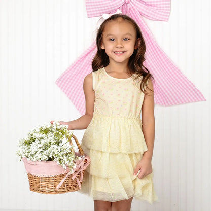 Sweet Wink - Lemon Floral Tank Tutu Dress