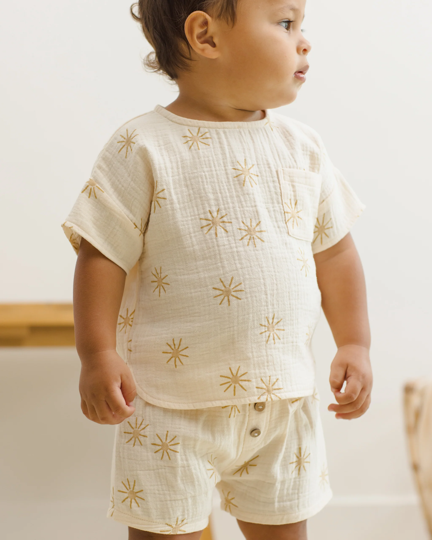 Quincy Mae - Woven Short Sunburst