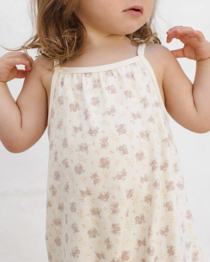 Quincy Mae - Smocked Jumpsuit Flower Field