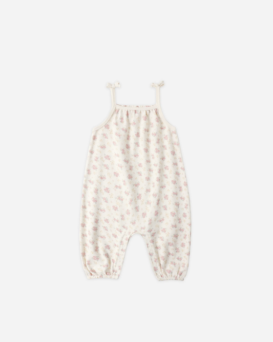 Quincy Mae - Smocked Jumpsuit Flower Field