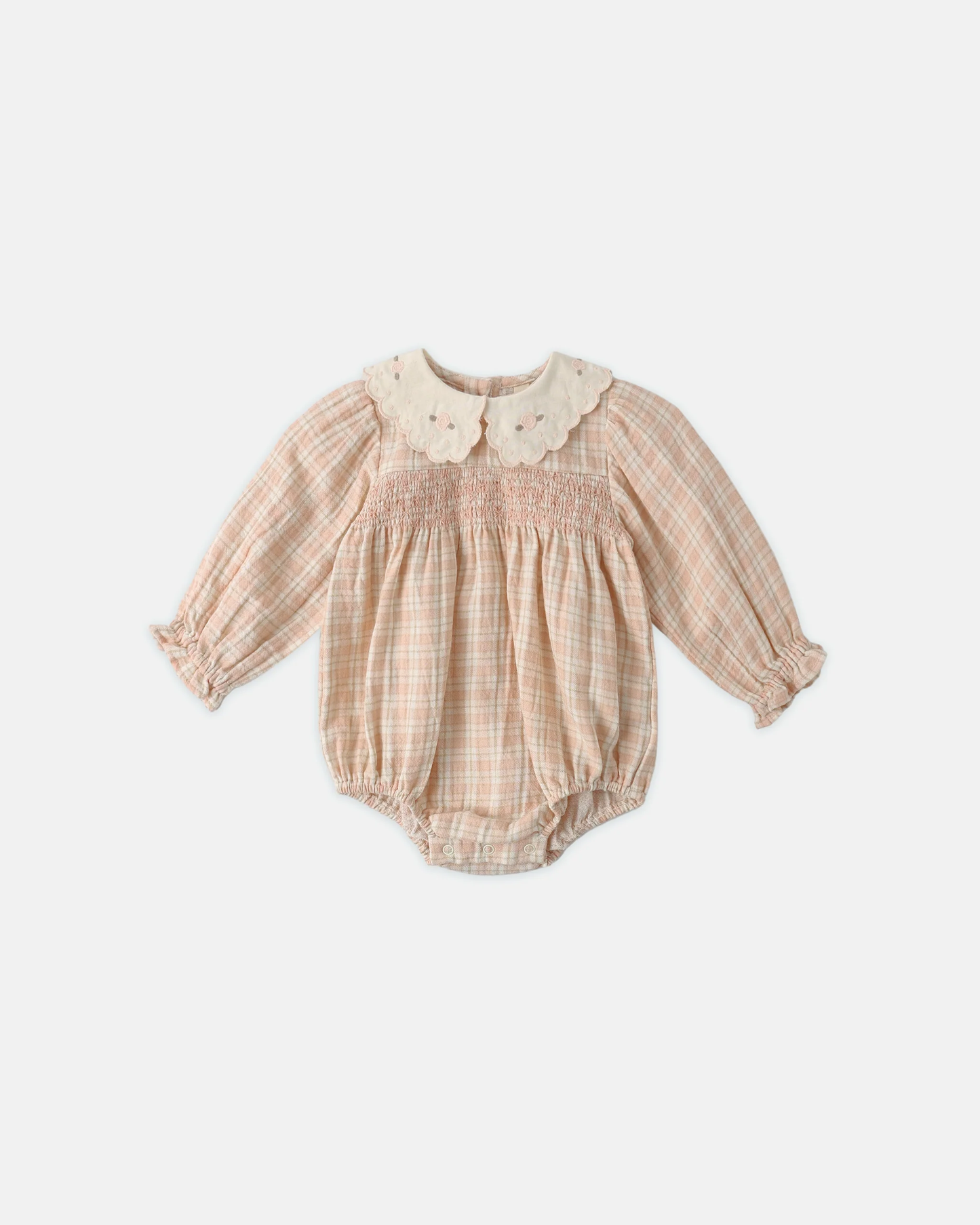 Quincy Mae - Callie Romper Pink Plaid