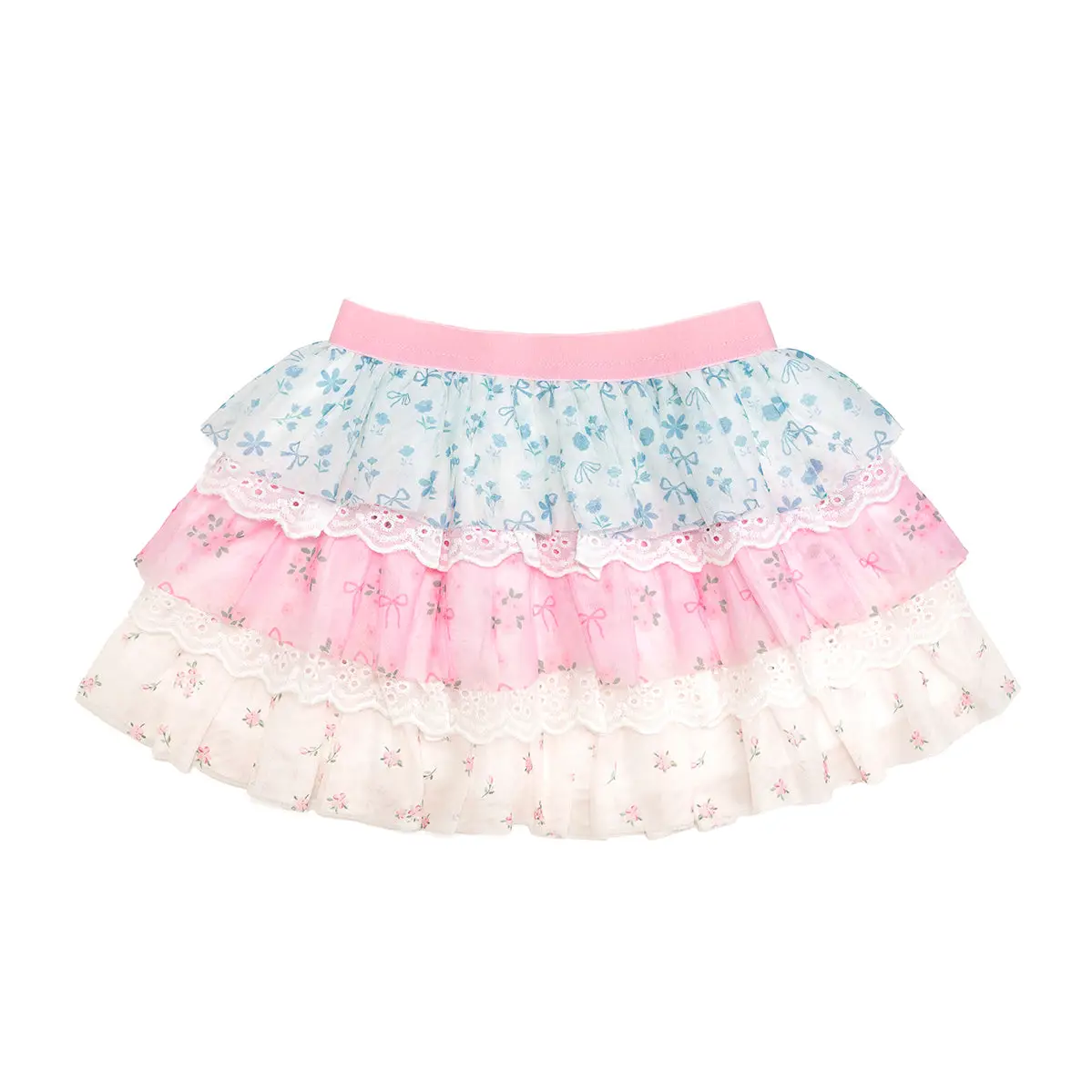 Sweet Wink - Floral & Lace Tiered Tutu