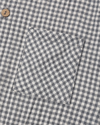 Quincy Mae - Pocketed Woven Jumpsuit Midnight Gingham