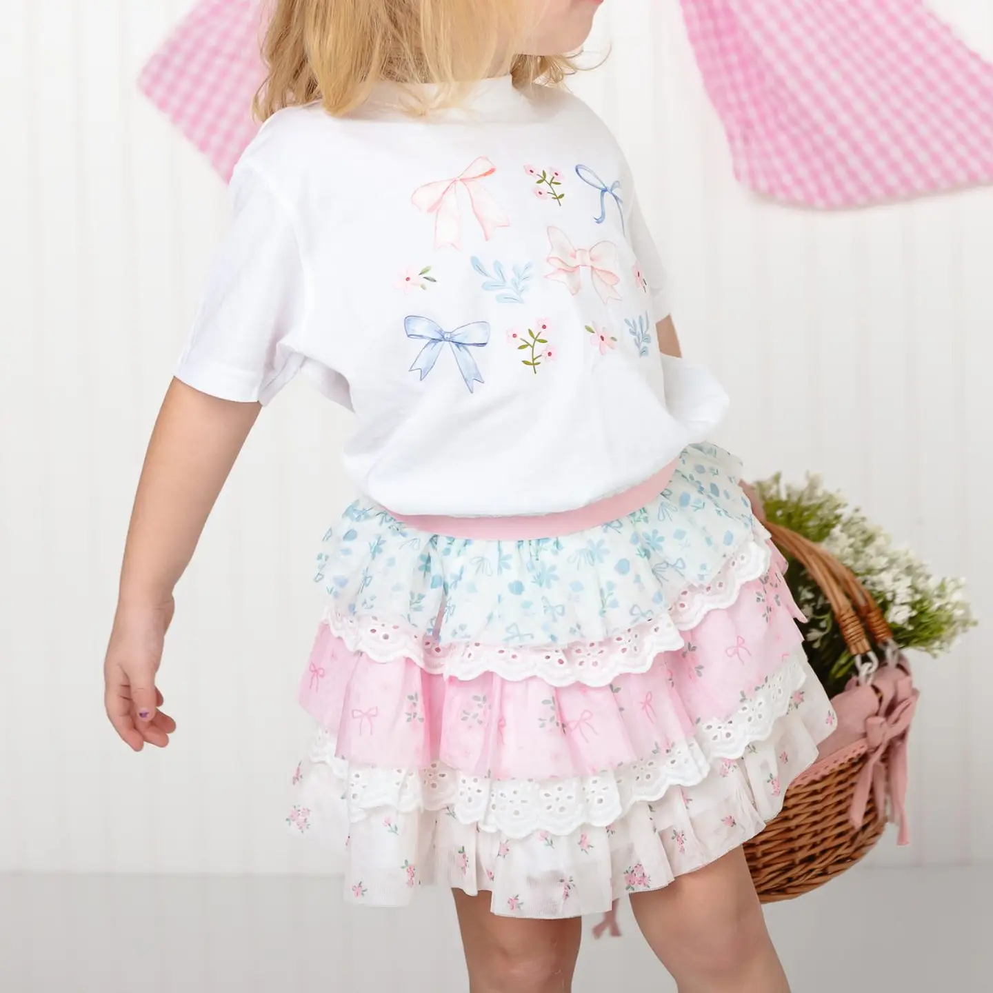 Sweet Wink - Floral & Lace Tiered Tutu