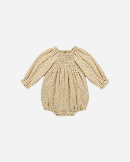 Quincy Mae - Eden Romper Butterscotch Floral