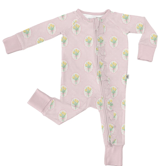 Goosies - Fancy Tulips Zip Pjs