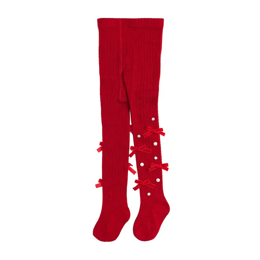 Sweet Wink - Ruby Red Bedazzled Tights