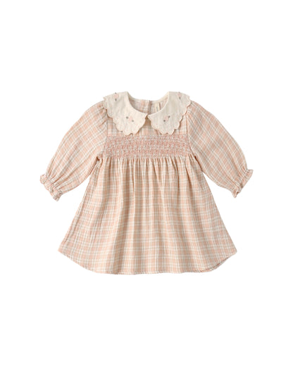Quincy Mae -Callie Dress Pink Plaid