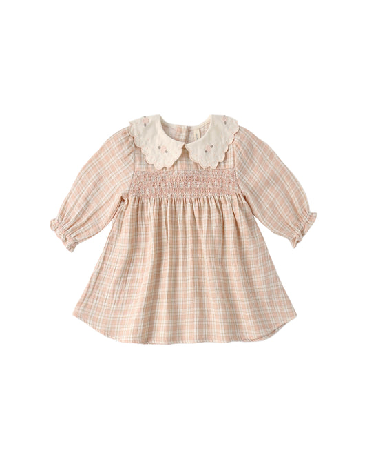Quincy Mae -Callie Dress Pink Plaid